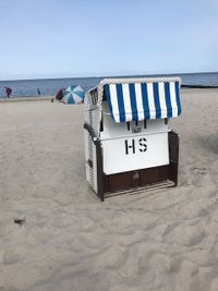 Strandkorb am Strand